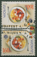 Ungarn 2005 Europa CEPT Gastronomie 5026/27 Blockmarken Gestempelt - Gebruikt