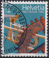 1996 Schweiz Pro Patria, Mühlen, Col De Roche NE ⵙ Zum:CH B252, Mi:CH 1578, Yt: CH 1506 - Used Stamps
