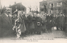 & Militaire Inauguration Monument Aux Morts De Jarville Guerre 1914 1918 CPA Arrivée Des Autorités - Monumentos A Los Caídos