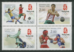 Tadschikistan 2008 Olympische Sommerspiele Peking 484/87 ZD Postfrisch - Tagikistan