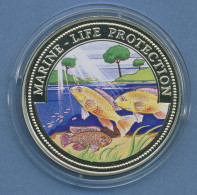 Liberia 1 Dollar 1999 Mereresschutz Fische, Farbig, KM 571 PP In Kapsel (m4568) - Liberia