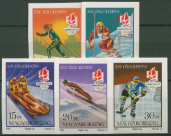 Ungarn 1991 Olympische Winterspiele Albertville 4175/79 B Postfrisch Geschnitten - Nuevos