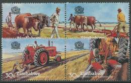 Simbabwe 1983 Landwirtschaft Weltmeisterschaft Im Pflügen 276/79 ZD Postfrisch - Zimbabwe (1980-...)