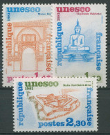 Frankreich 1981 Dienstmarke UNESCO Welterbe Bauwerke D 24/26 Postfrisch - Mint/Hinged