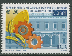 Italien 2008 Nationalrat Für Wirtschaft Und Arbeit Villa Lubin 3222 Postfrisch - 2001-10: Mint/hinged