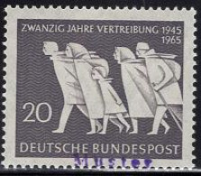 GERMANY(1965) Expatriation. MUSTER (specimen) Overprint. Scott No 930. - Other & Unclassified