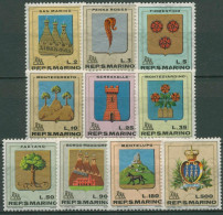 San Marino 1968 Wappen 903/12 Postfrisch - Unused Stamps