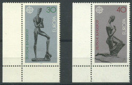 Bund 1974 Europa CEPT Skulpturen 804/05 Ecke 3 Unten Links Postfrisch (E542) - Ungebraucht