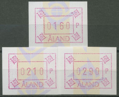 Aland 1993 ATM Satz 3 Werte Mit WZ 1 ATM Satz 5 Yc S1 Postfrisch - Aland