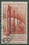 Italien 1955 Welt-Erdöl-Kongress Bohrtürme 942 Gestempelt - 1946-60: Used