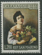 San Marino 1960 Gemälde Jüngling Mit Fruchtkorb Caravaggio 681 Postfrisch - Nuevos