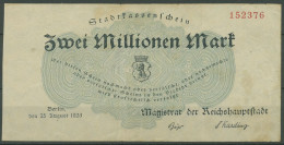 Berlin 2 Millionen Mark 1923, Keller 339 G, Gebraucht (K1114) - Altri & Non Classificati