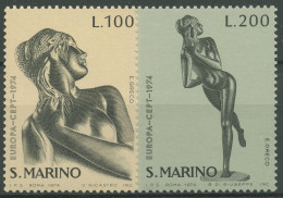 San Marino 1974 Europa CEPT Skulpturen 1067/68 Postfrisch - Unused Stamps