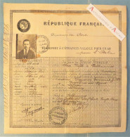 ● Freycenon - Passeport à L'étranger 1922 Pour L'Italie - Valenciennes - Nord 59 - Modane Etc - Cachets Italie - Historische Documenten