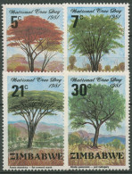 Simbabwe 1981 Tag Des Baumes Akazie Mahagoni Mopane 255/58 Postfrisch - Zimbabwe (1980-...)