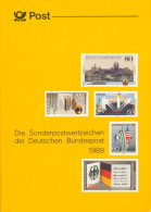 Bund Jahrbuch 1989 Mit Allen Marken Postfrisch Und Schwarzdruck (XL9579) - Nuevos