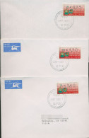 Israel ATM 1992 Weihnachten 023 Ersttagsbrief Satz 3 Werte ATM 5 S1 FDC (X80426) - Vignettes D'affranchissement (Frama)