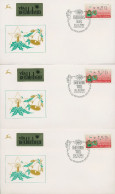 Israel ATM 1992 Weihnachten Versandstellensatz 3 Werte, ATM 4 S3 (X80425) - Franking Labels