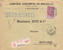 BELGIQUE Recommandée . Comptoir D'escompte De Bruxelles - Other & Unclassified