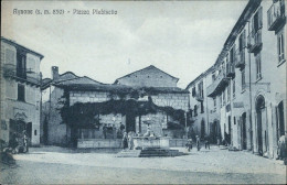 Cs24 Cartolina Agnone Piazza Plebiscito Provincia Di Isernia 1931 Bella! - Isernia