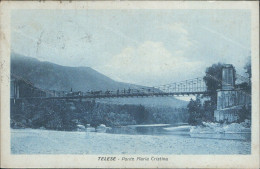 Cs67 Cartolina Telese Ponte Maria Cristina Provincia Di Benevento 1927 - Benevento