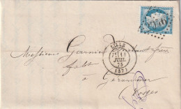 Lettre De Lille à Gérardmer LAC - 1849-1876: Periodo Classico