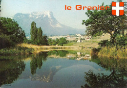 *CPM  - 73 - Reflet Du Mont Granier Au Lac De Saint André - Blason - Autres & Non Classés