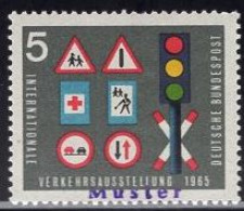 GERMANY(1965) Traffic Signals. MUSTER (specimen) Overprint. Scott No 919. - Altri & Non Classificati