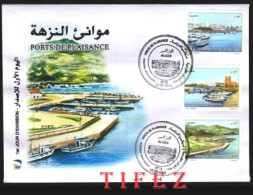 FDC/Année 2016-N°1749/1751 : Ports De Plaisance : El-Djamila - Sidi-Ferruch -Tigzirt - Argelia (1962-...)