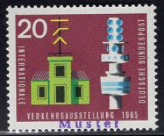 GERMANY(1965) Semaphore & Telecommunications Tower. MUSTER (specimen) Overprint. Scott No 922. - Autres & Non Classés