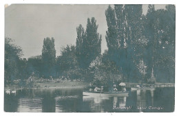 RO 47 - 12519 BUCURESTI, Romania, Park And Cismigiu Lake - Old Postcard, Real PHOTO - Used - 1910 - Romania