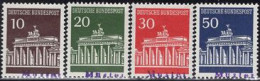 GERMANY(1966) Brandenburg Gate. Complete Set Of 4 (issued In 1966) With MUSTER (specimen) Overprint. Scott No 952-5. - Other & Unclassified