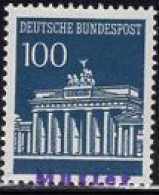 GERMANY(1967) Brandenburg Gate. MUSTER (specimen) Overprint. Scott No 956. - Andere & Zonder Classificatie