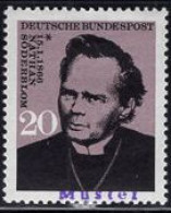 GERMANY(1966) Nathan Soderblom. MUSTER (specimen) Overprint. 1930 Nobel Peace Prize For His Efforts On Christian Unity. - Autres & Non Classés