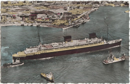 CPSM BATEAUX. PAQUEBOT.  "LIBERTÉ"  -  COMPAGNIE GÉNÉRALE TRANSATLANTIQUE - Steamers