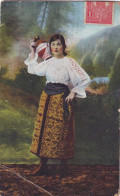 RO 47 - 1000 ETHNIC Woman, Romania - Old Postcard - Used - 1921 - Roumanie