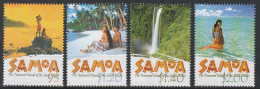 Samoa  2002  Scenic Views,Landscapes,Waterfall  Set  MNH - Samoa