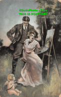 R449698 Woman And Man Painting. B. B. London. Excelsior Series No. E. 200890. 19 - Other & Unclassified