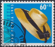 1995 Schweiz Pro Patria, Strohhut " Bergère", ⵙ Zum:CH B248, Mi:CH 1549, Yt: CH 1477 - Used Stamps