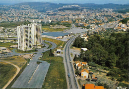 Le Creusot Vue Aérienne Cim Le Pilon Immeubles Station Essence Total - Le Creusot