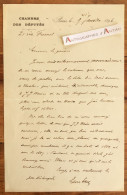 ● L.A.S 1896 Léon SAY Au Prince (roumain) Georges Stirbey JJ. Weiss - 21 Rue Fresnel - Lettre Autographe Chambre Députés - Politicians  & Military