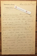 ● L.A.S 1897 Colonel PINSONNIERE - Rome - Ambassade De France Attaché Militaire - Lettre Autographe - Italie Montpellier - Politiek & Militair