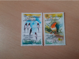 TIMBRES  LIECHTENSTEIN    ANNEE   1986   N  834  /  835     NEUFS  LUXE** - Nuevos