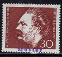 GERMANY(1966) Werner Von Siemens. MUSTER (specimen) Overprint. Scott No 968. - Otros & Sin Clasificación