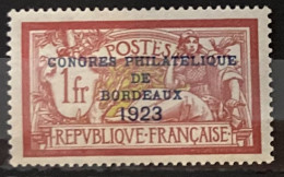 France YT N° 182 Congrès De Bordeaux Neuf *. Signé Et TB - Unused Stamps