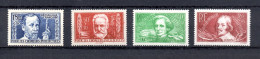 France 1936 Old Set Famous Persons Stamps (Michel 336/39) Nice MNH - Nuevos