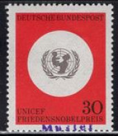 GERMANY(1966) UNICEF. MUSTER (specimen) Overprint. Awarding Of Nobel Peace Prize. Scott No 967. - Other & Unclassified