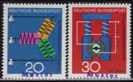 GERMANY(1966) Power Transmission. Set Of 2 With MUSTER (specimen) Overprint. Scott No 965-6. - Autres & Non Classés