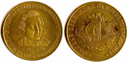 Grosse Seefahrer Der Weltgeschichte Medaille James Cook   (8672 - Autres & Non Classés