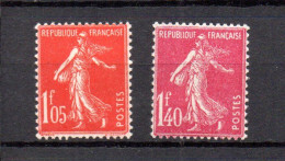 France 1925/26 Old Definitive "Saerin" Stamps (Michel 190/91) Nice MNH - Nuevos